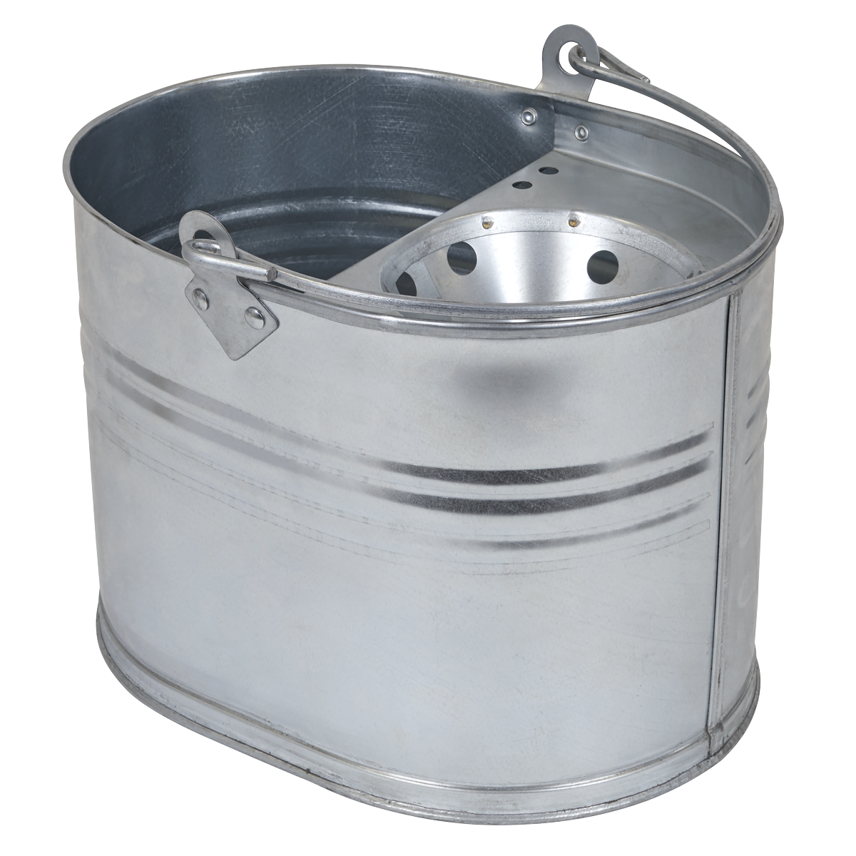 Sealey BM08 Mop Bucket 13L - Galvanized - additional view 3