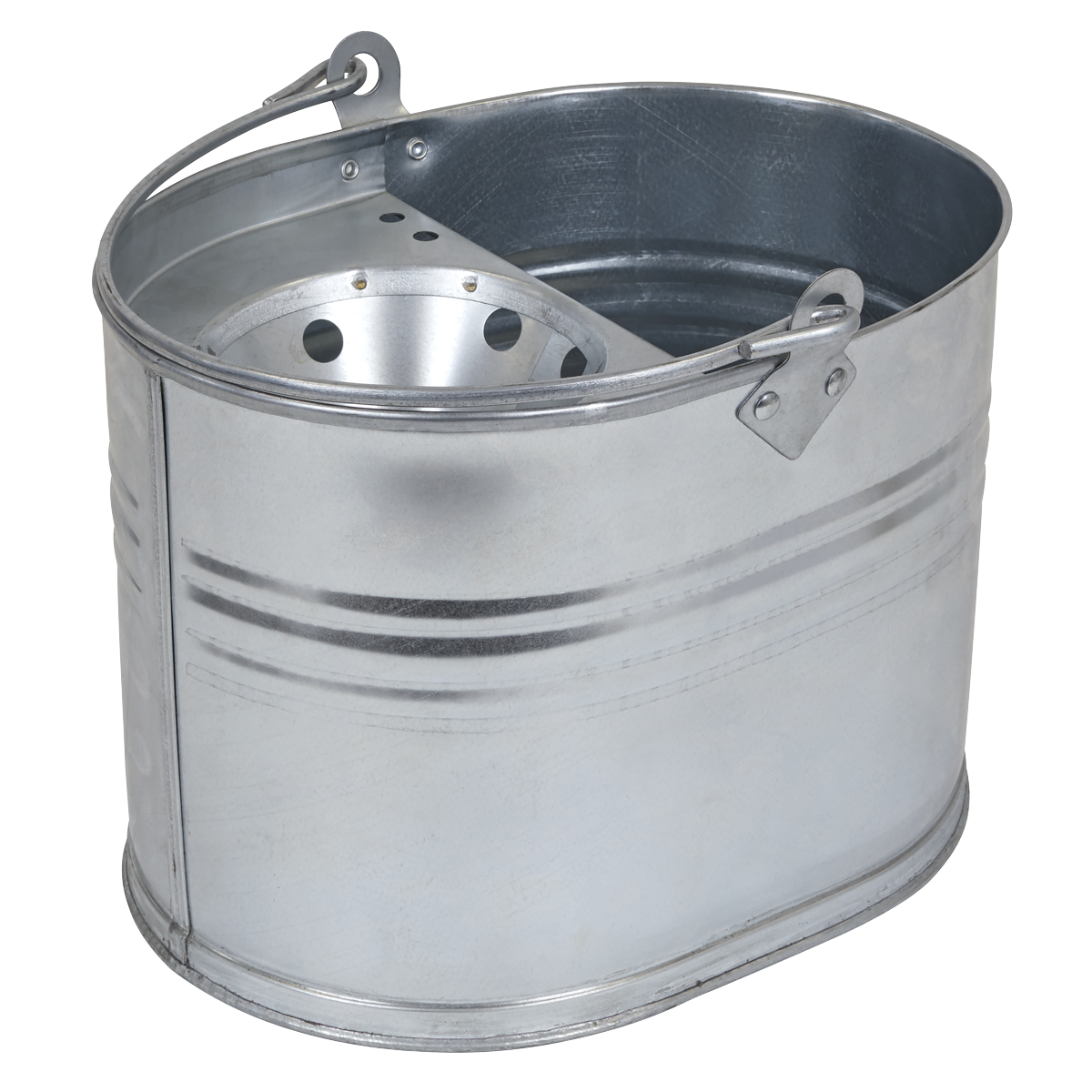 Sealey BM08 Mop Bucket 13L - Galvanized - additional view 4