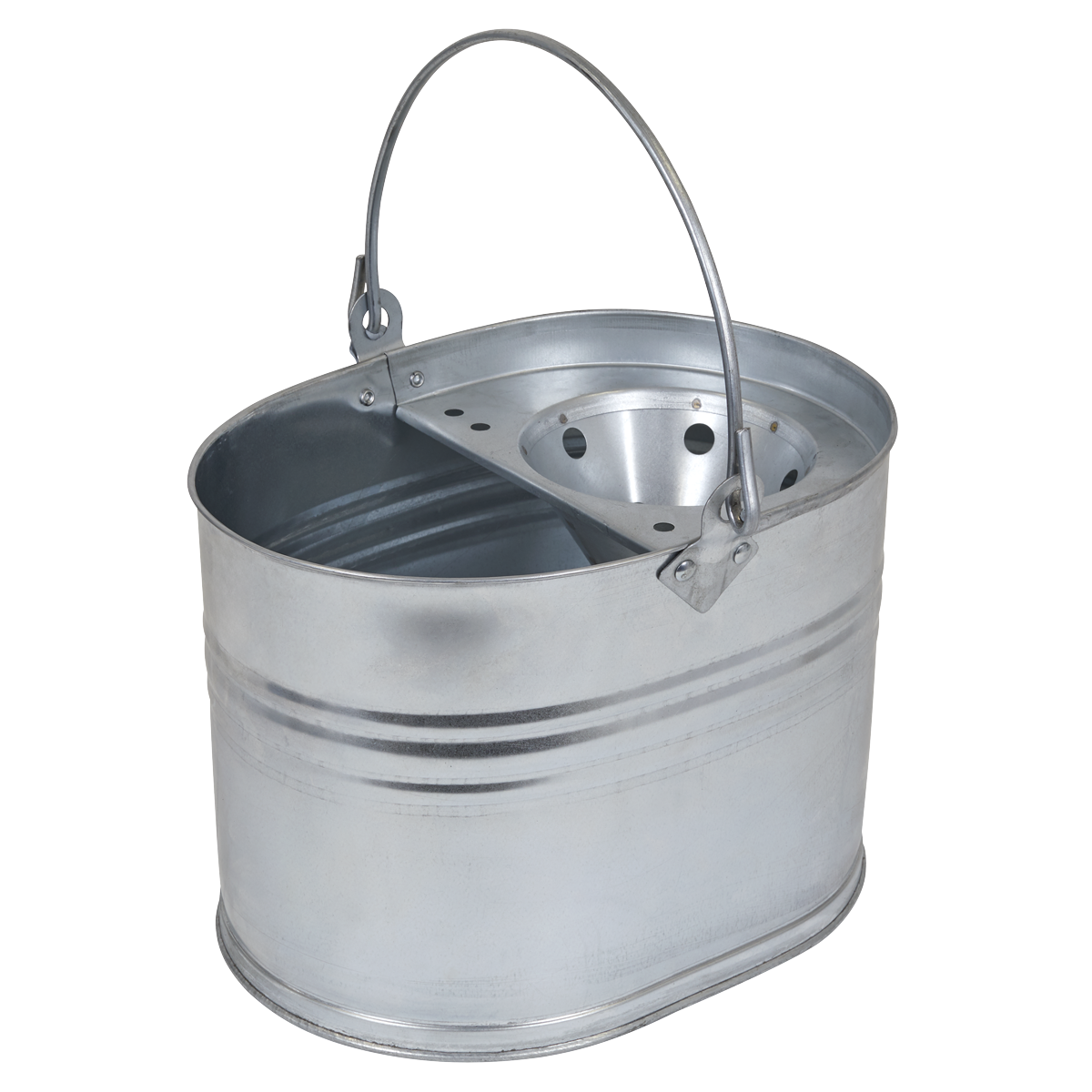 Sealey BM08 Mop Bucket 13L - Galvanized - additional view 2