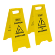 Sealey BM120 Wet Floor Signs - Pack of 2