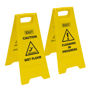 Sealey BM120 Wet Floor Signs - Pack of 2