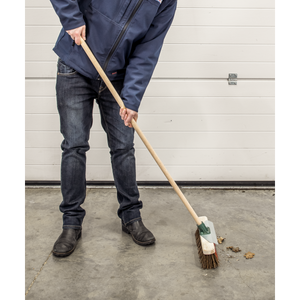 Sealey BM16SC Heavy-Duty Stiff/Hard Bristle Broom with Scraper 16"(405mm) - additional view 6