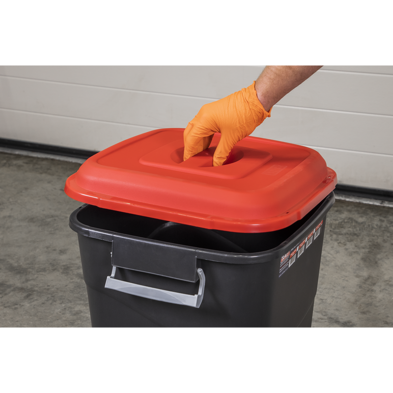 Sealey BM95R Refuse/Storage Bin 95L - Red - additional view 6