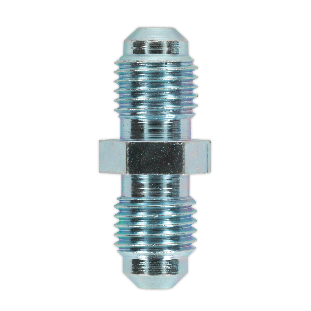 Sealey BN3824MC Brake Tube Connector Male to Male 3/8"UNF x 24tpi - Pack of 10