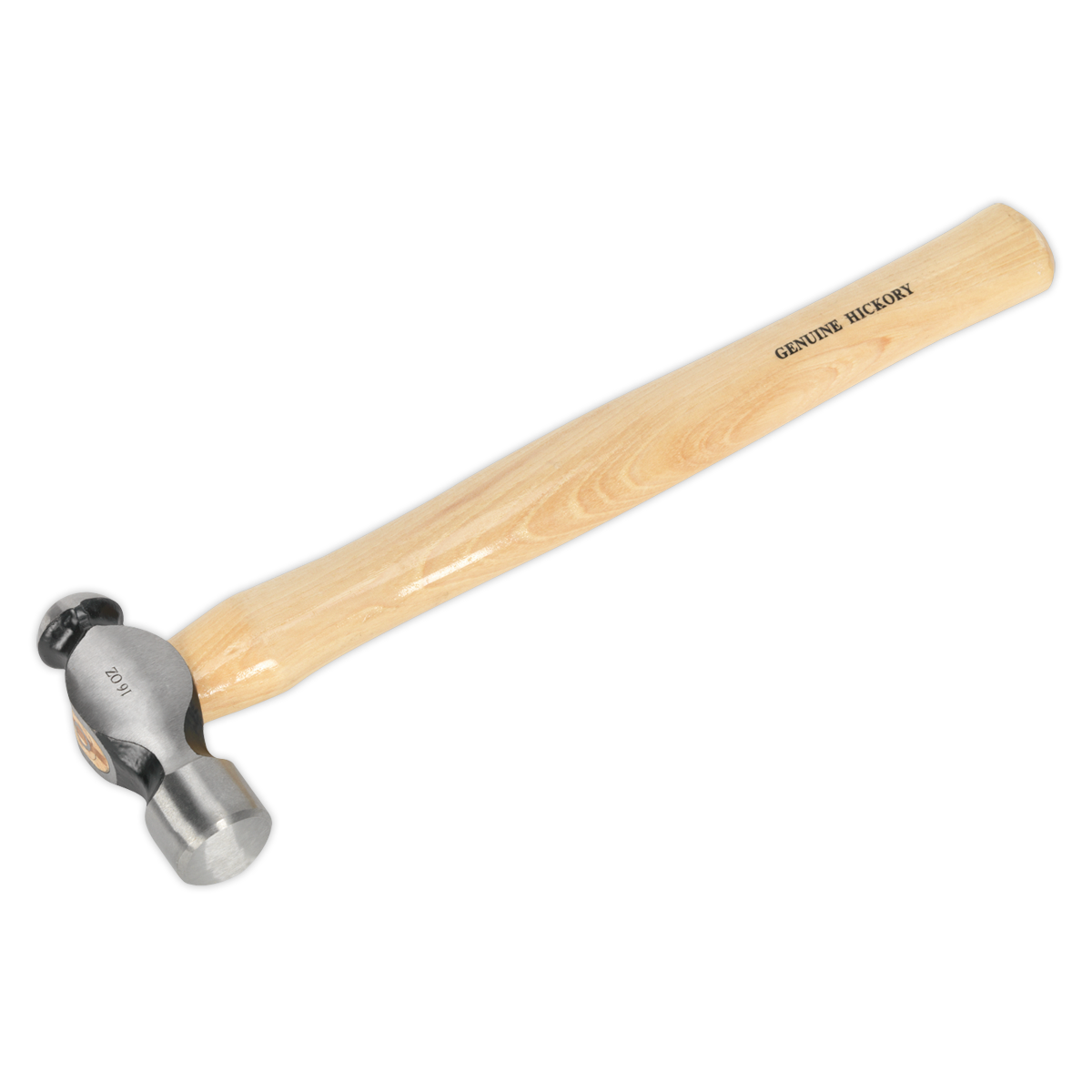 Sealey BPH16 Premier Ball Pein Hammer with Hickory Shaft 1lb