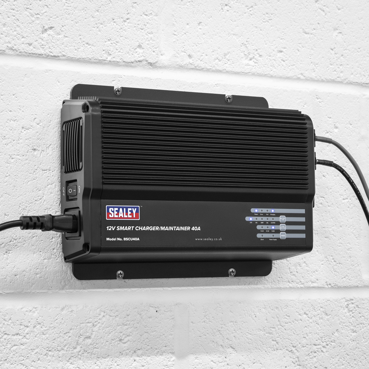 Sealey BSCU40A 12V Battery Smart Charger/Maintainer 40A - additional view 7