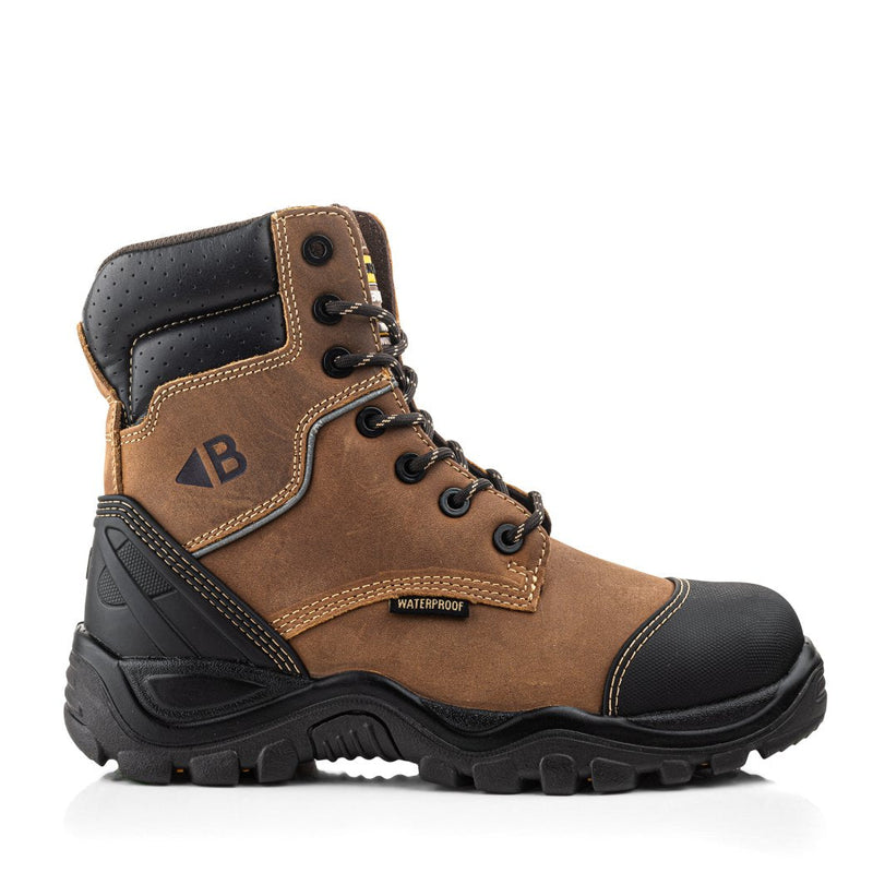 Buckbootz BSH008 Buckshot Waterproof High-Leg Lace/Zip Safety Boots