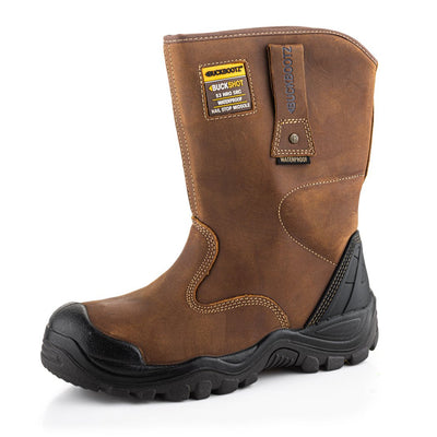 Buckbootz BSH010 Buckshot Waterproof Safety Rigger Boots