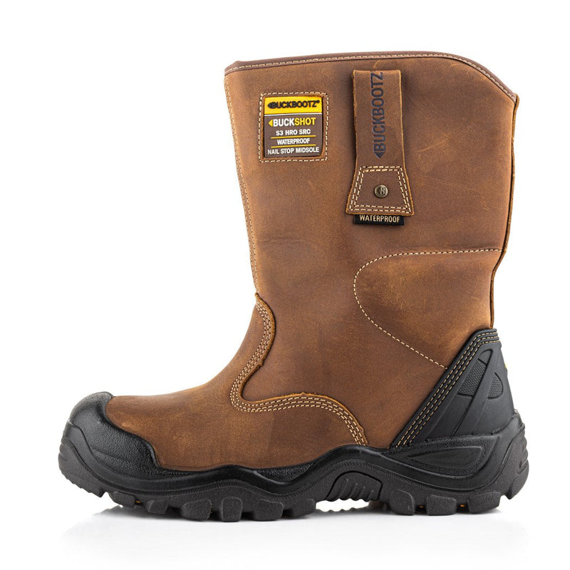 Buckbootz BSH010 Buckshot Waterproof Safety Rigger Boots
