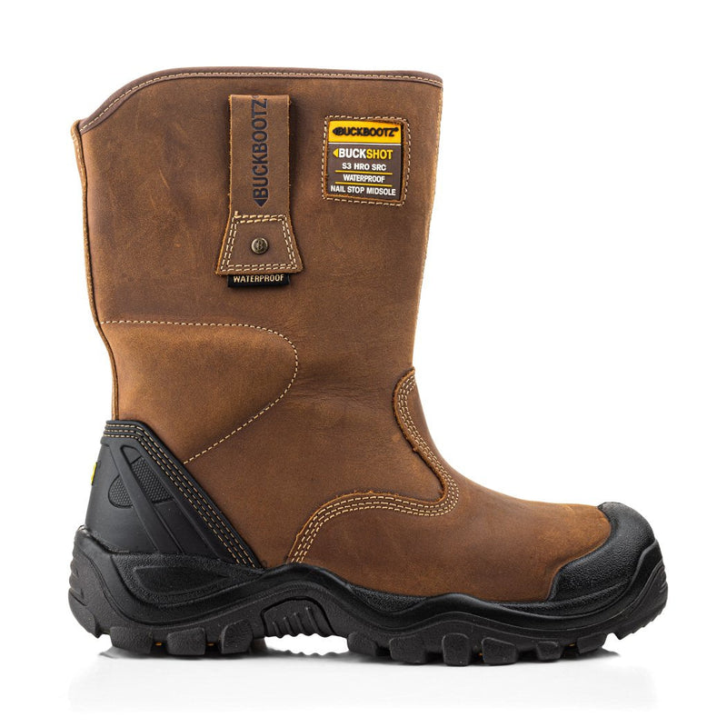 Buckbootz BSH010 Buckshot Waterproof Safety Rigger Boots