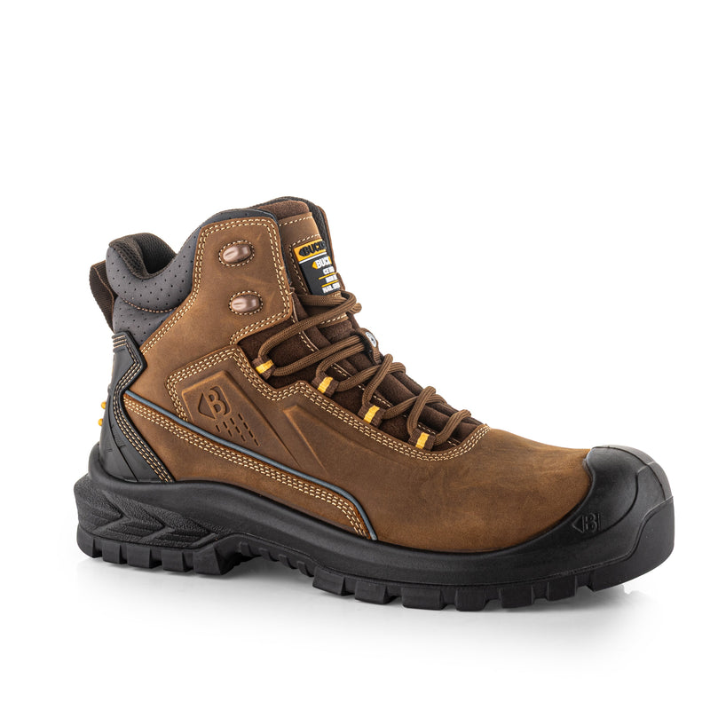 Buckbootz BSH016 Buckshot Waterproof Safety Lace Boots – Brown