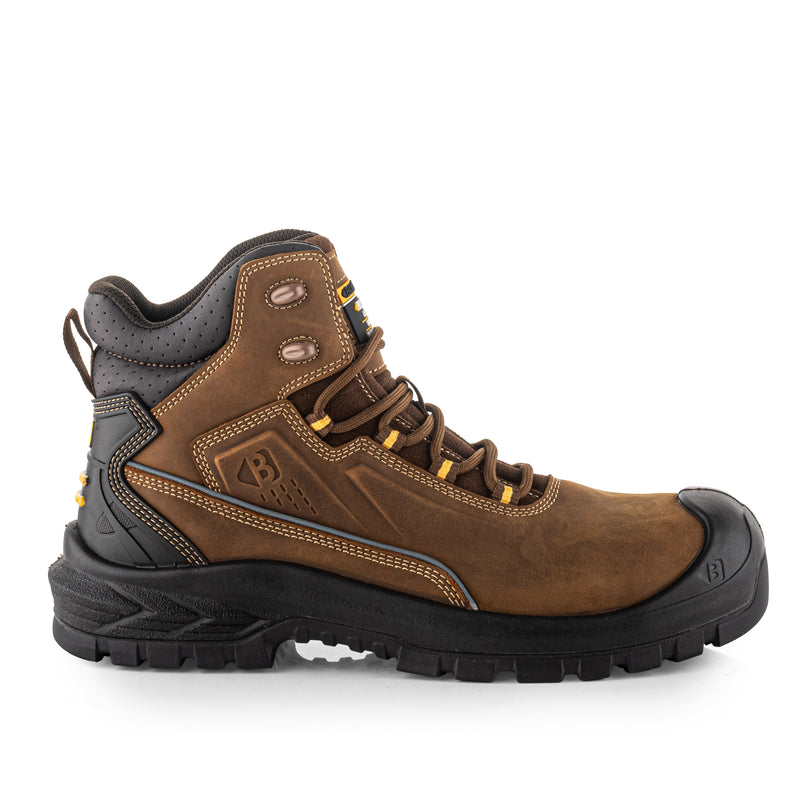 Buckbootz BSH016 Buckshot Waterproof Safety Lace Boots – Brown