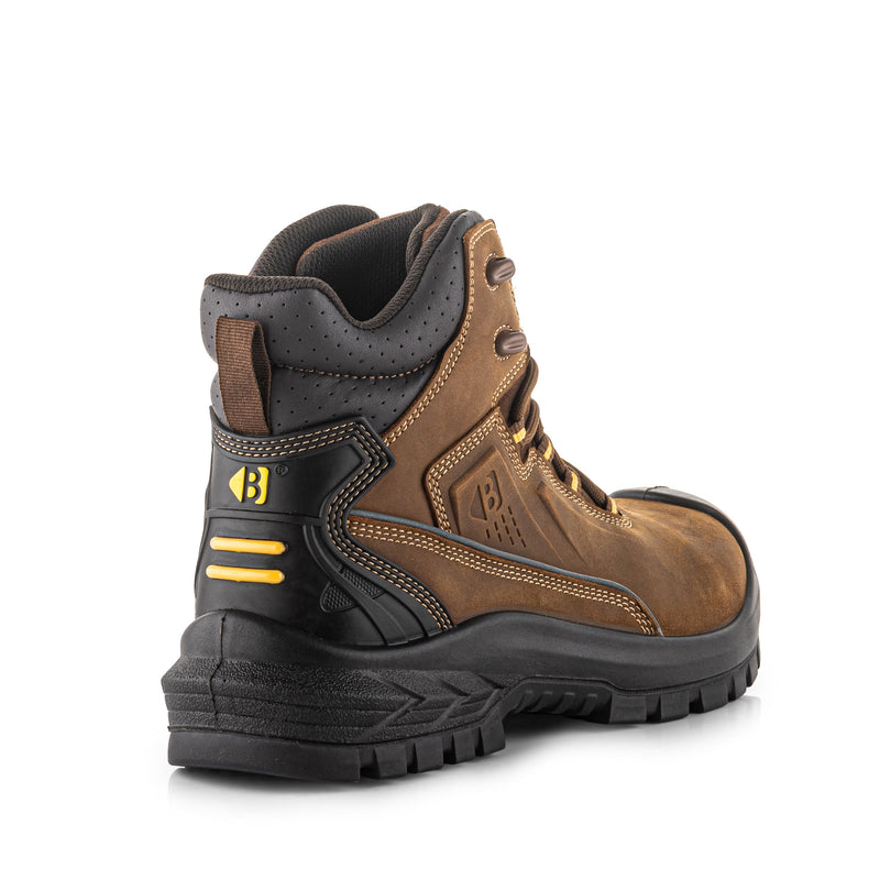 Buckbootz BSH016 Buckshot Waterproof Safety Lace Boots – Brown