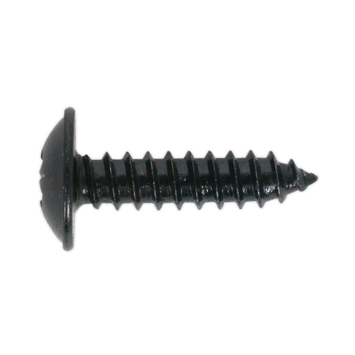 Sealey BST4813 Self-Tapping Pozi Flanged Head Screw 4.8 x 13mm, Black - Pack of 100