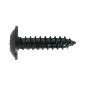 Sealey BST4813 Self-Tapping Pozi Flanged Head Screw 4.8 x 13mm, Black - Pack of 100