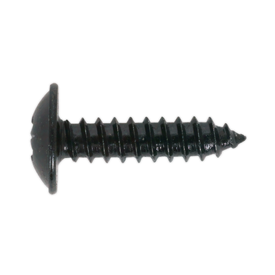 Sealey BST4813 Self-Tapping Pozi Flanged Head Screw 4.8 x 13mm, Black - Pack of 100