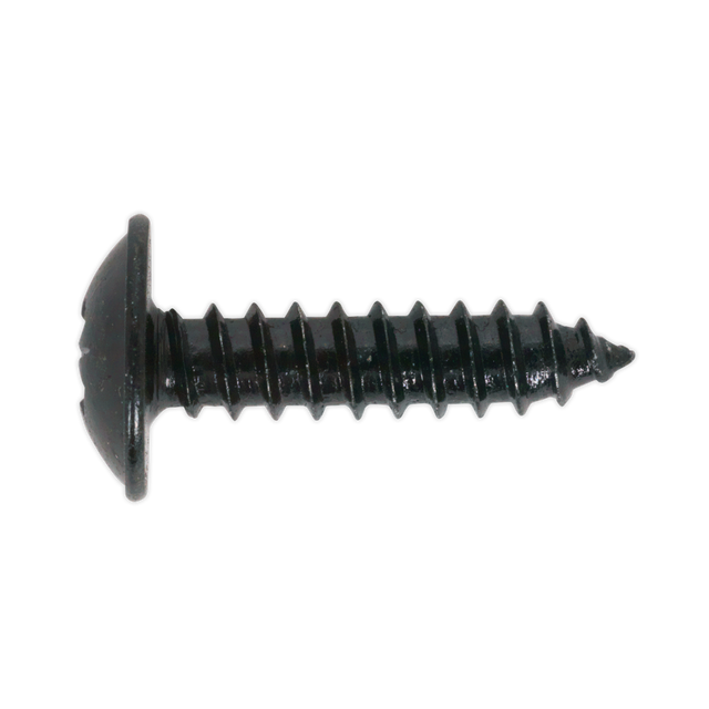 Sealey BST4813 Self-Tapping Pozi Flanged Head Screw 4.8 x 13mm, Black - Pack of 100