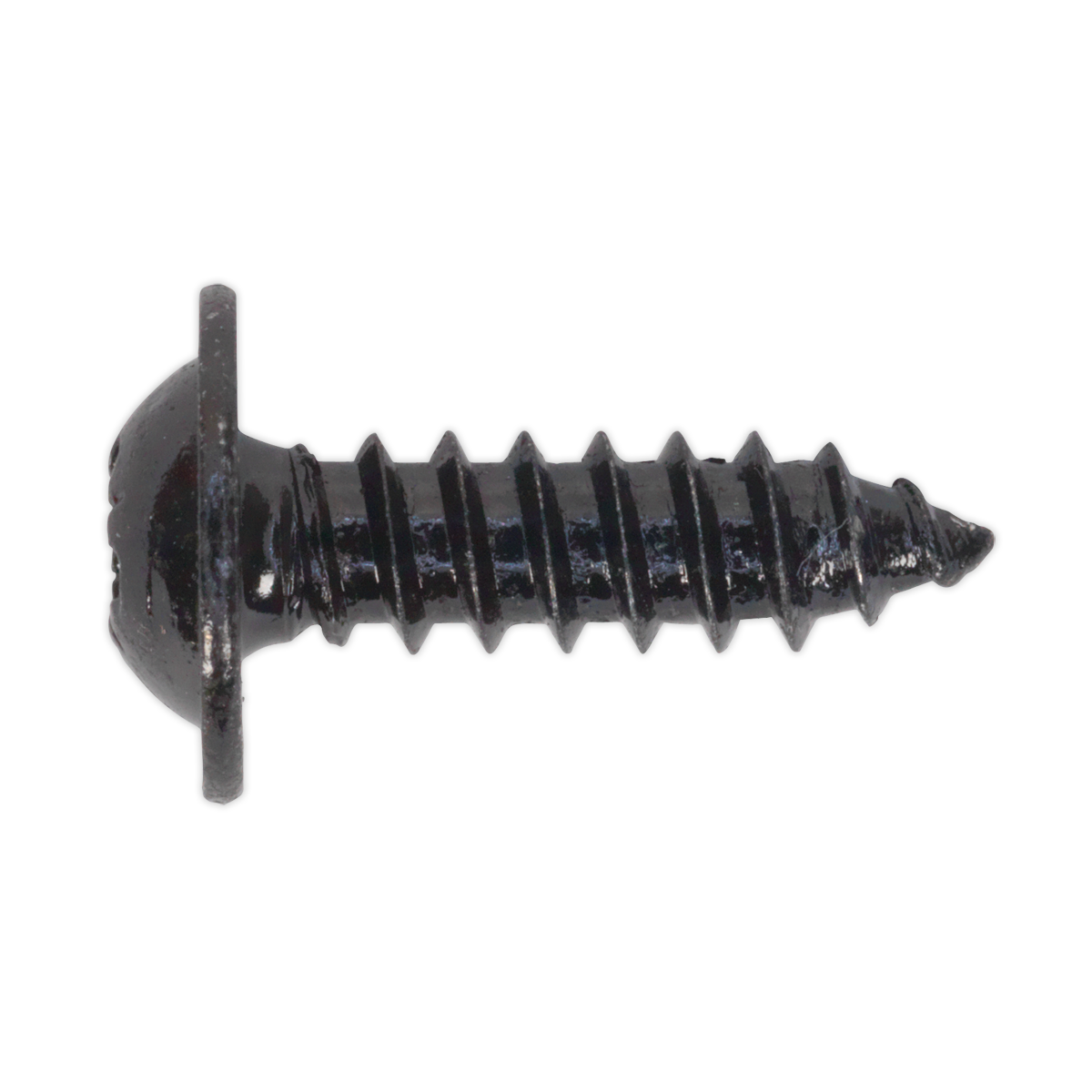 Sealey BST4816 Self-Tapping Pozi Flanged Head Screw 4.8 x 16mm, Black - Pack of 100