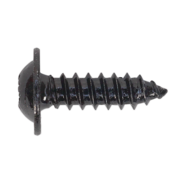Sealey BST4816 Self-Tapping Pozi Flanged Head Screw 4.8 x 16mm, Black - Pack of 100
