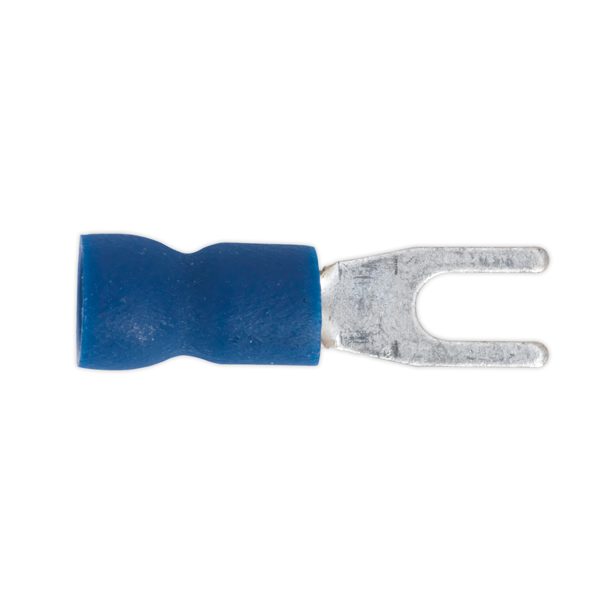 Sealey BT13 Easy-Entry Fork Terminal 3.7mm (4BA), Blue - Pack of 100