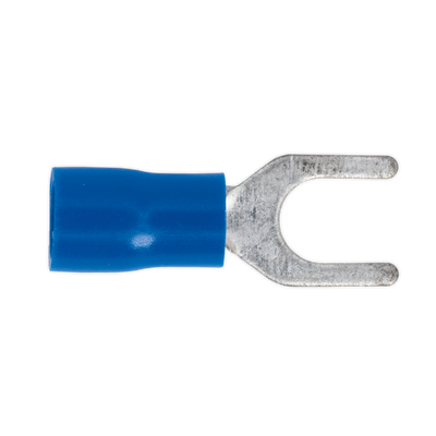 Sealey BT14 Easy-Entry Fork Terminal 5.3mm (2BA), Blue Pack of 100