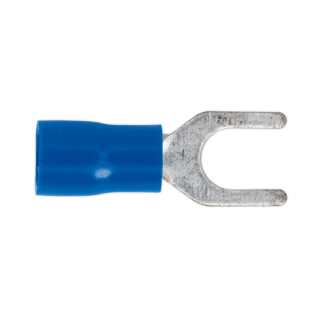 Sealey BT14 Easy-Entry Fork Terminal 5.3mm (2BA), Blue Pack of 100