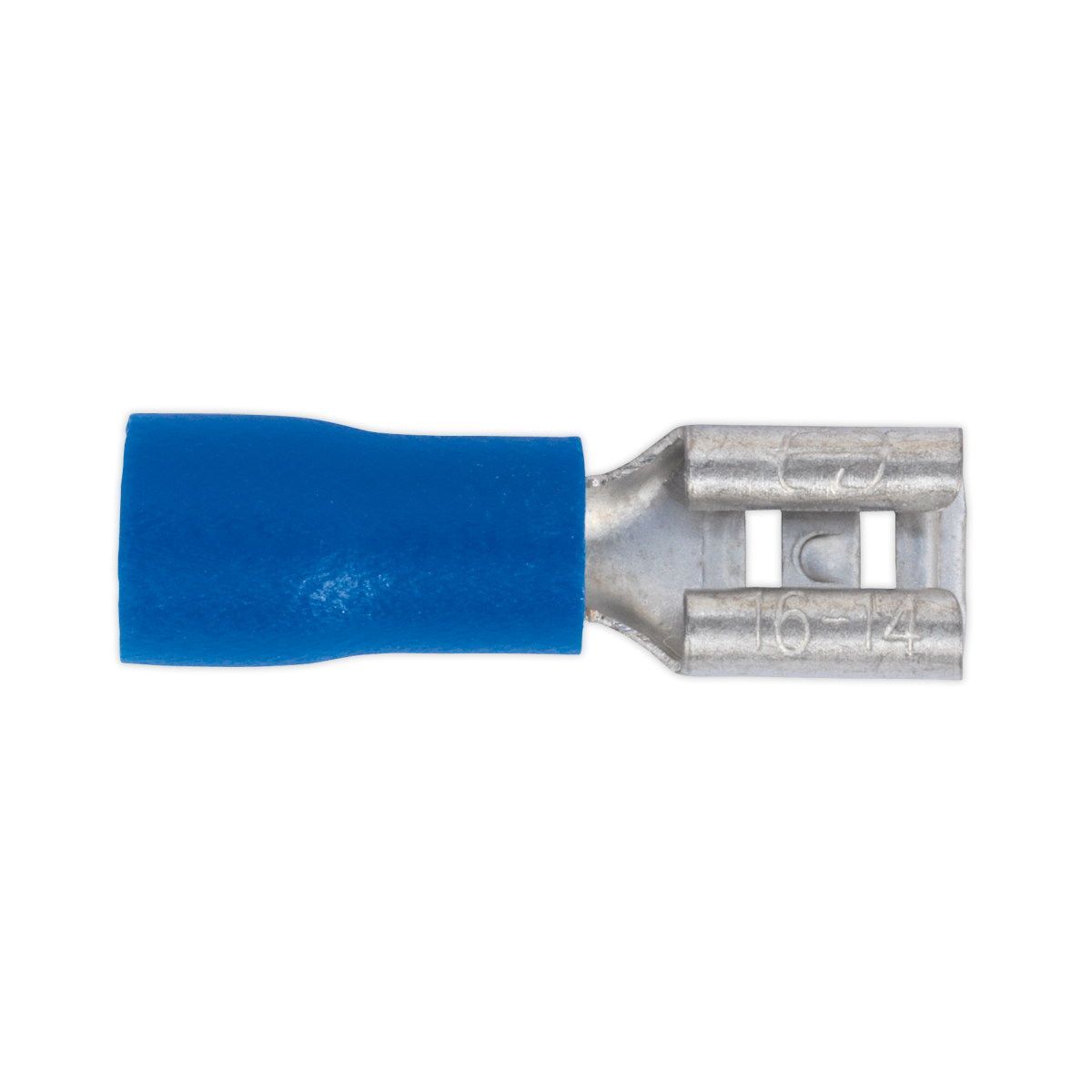 Sealey BT19 Push-On Female Terminal 4.8mm, Blue - Pack of 100