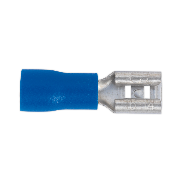 Sealey BT19 Push-On Female Terminal 4.8mm, Blue - Pack of 100