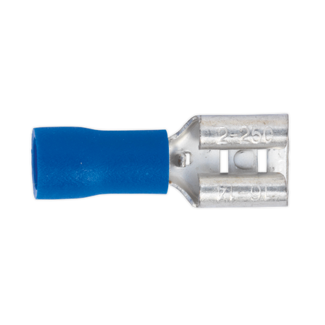 Sealey BT20 Push-On Female Terminal 6.3mm, Blue - Pack of 100