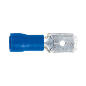 Sealey BT21 Push-On Male Terminal 6.3mm, Blue - Pack of 100