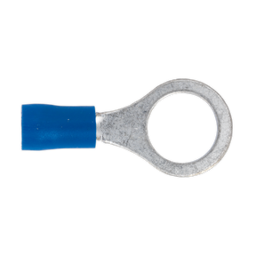Sealey BT23 Easy-Entry Ring Terminal 10.5mm (3/8"), Blue - Pack of 100