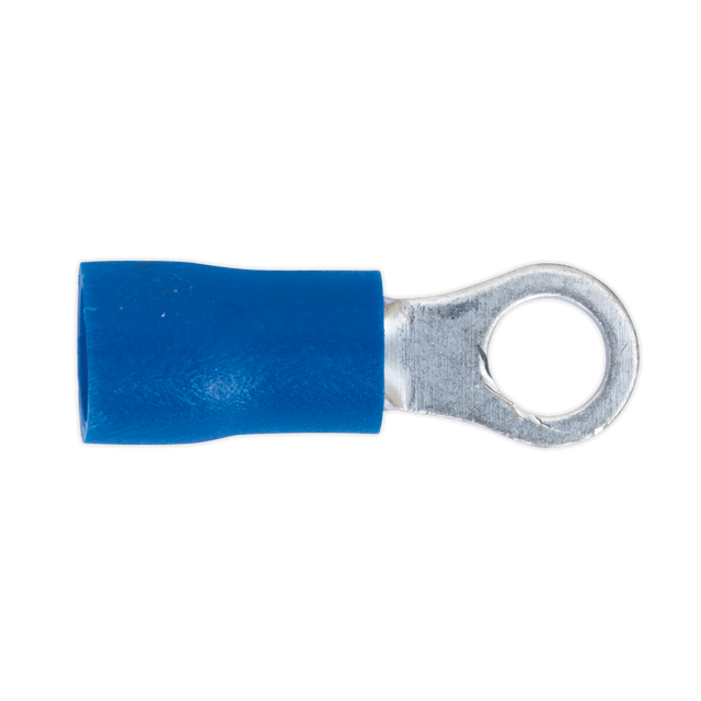Sealey BT24 Easy-Entry Ring Terminal 4.3mm (4BA), Blue - Pack of 100