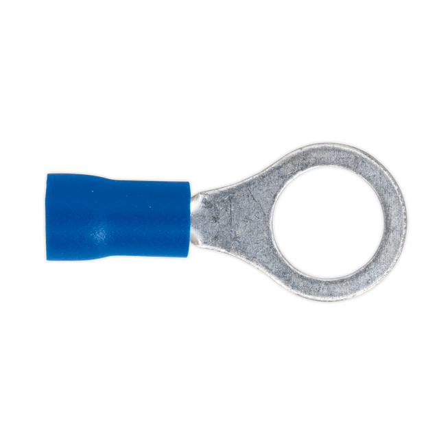 Sealey BT27 Easy-Entry Ring Terminal 8.4mm (5/16"), Blue - Pack of 100