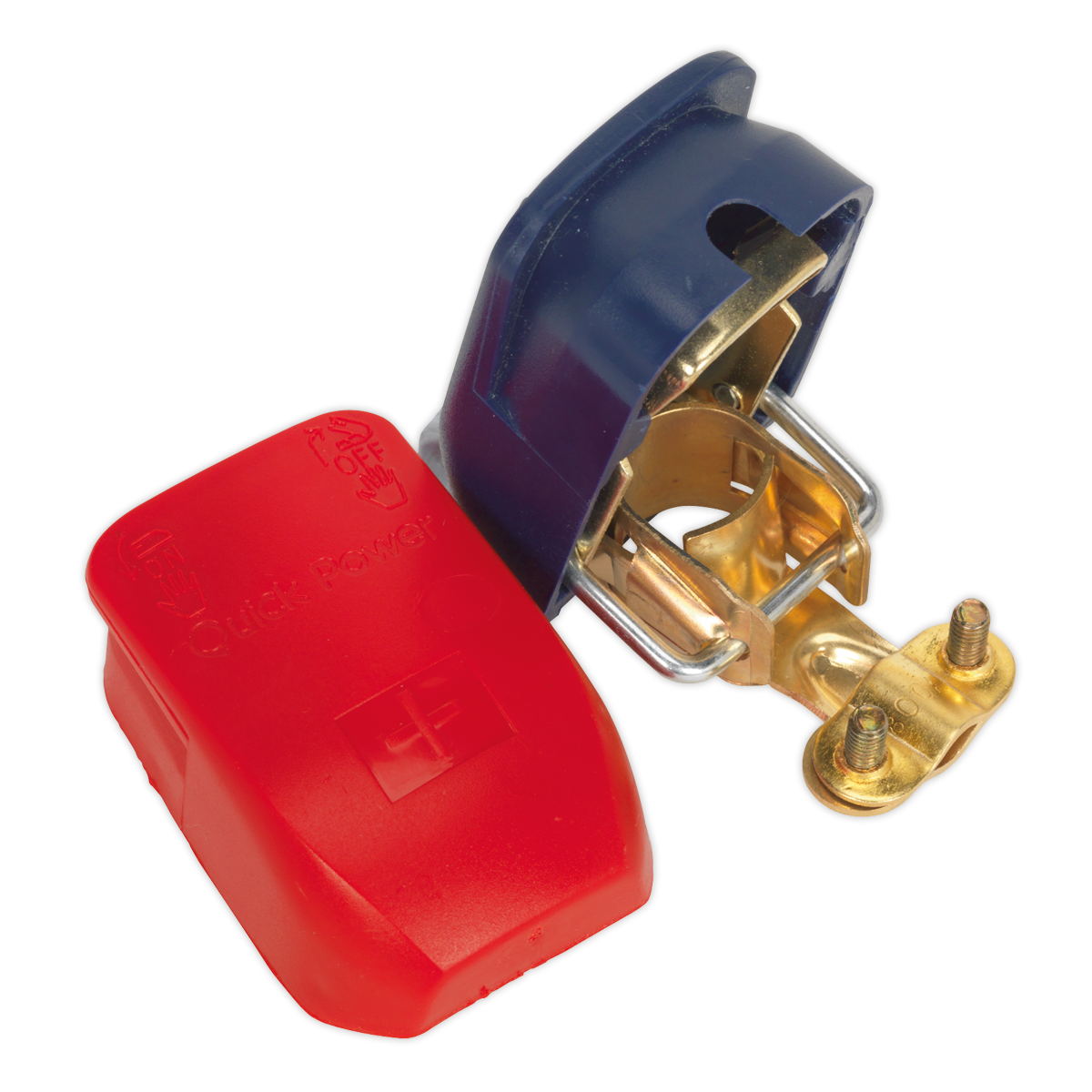 Sealey BTQK12 Quick Release Positive-Negative Battery Clamps - Pair