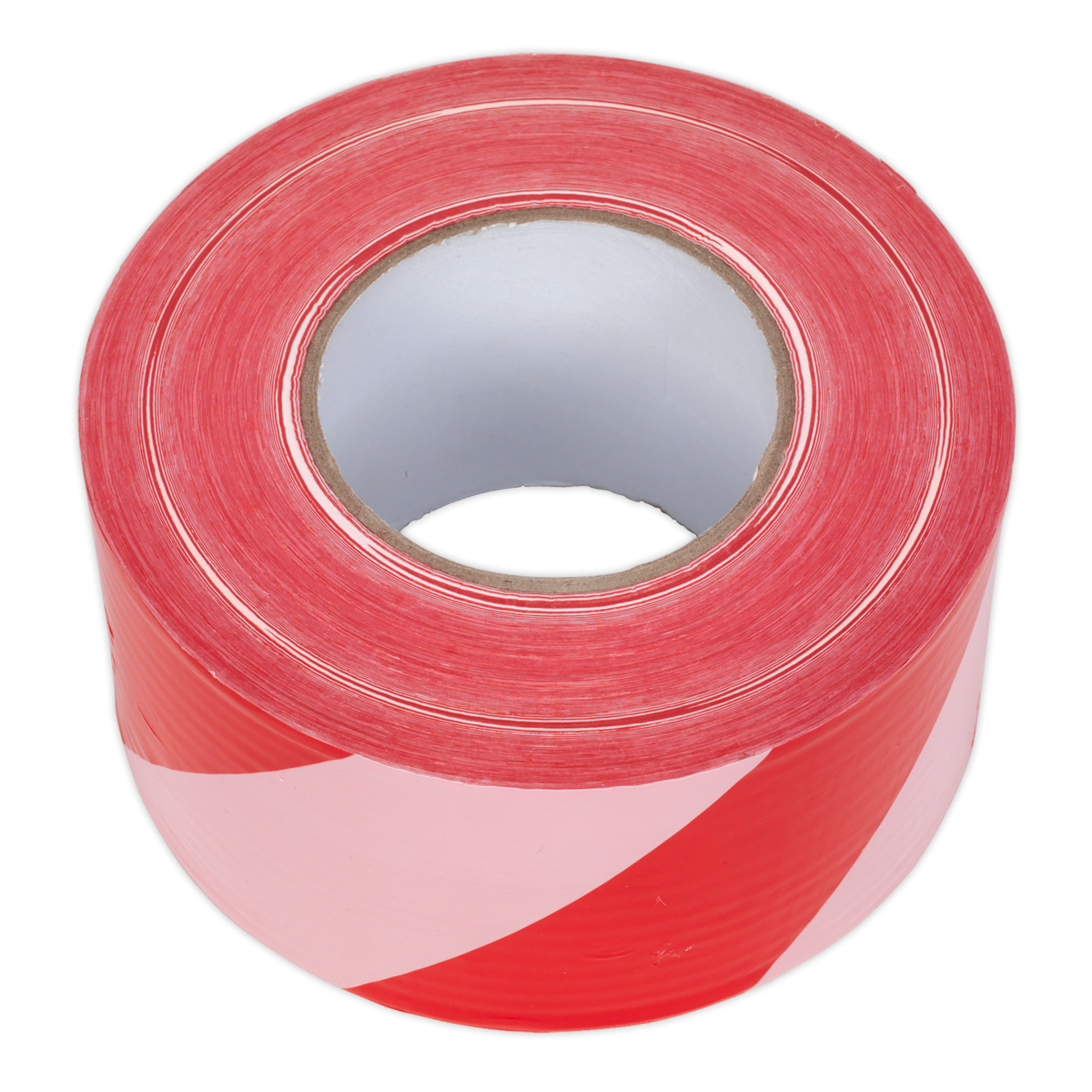 Sealey BTRW Non-Adhesive Hazard Warning Barrier Tape 80mm x 100m - Red/White - additional view 7