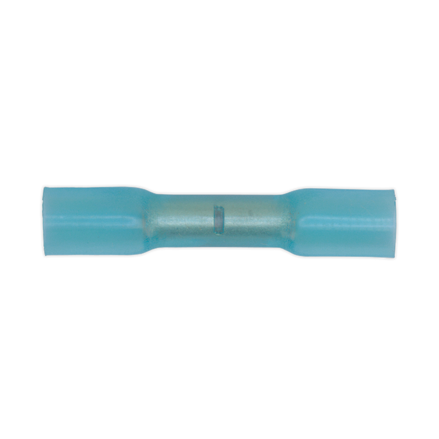 Sealey BTSB100 Heat Shrink Butt Connector Terminal 5.8mm, Blue - Pack of 100