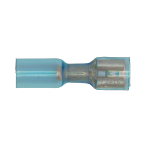 Sealey BTSPF25 Heat Shrink Push-On Female Terminal 6.4mm, Blue - Pack of 25