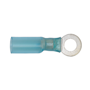 Sealey BTSR2564 Heat Shrink Ring Terminal 6.4mm, Blue - Pack of 25