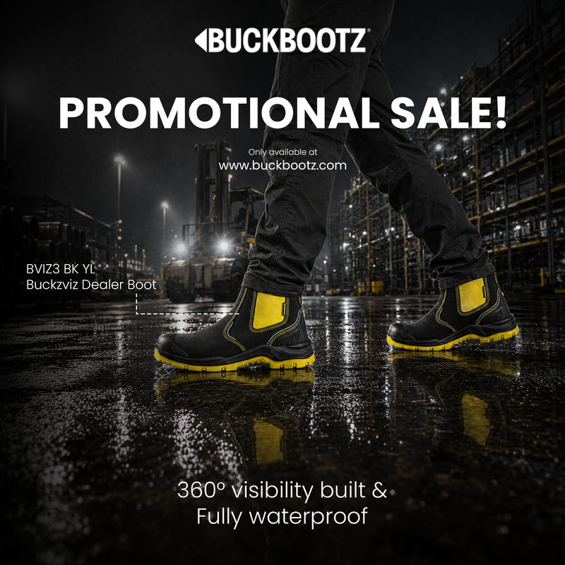 Buckbootz BVIZ3 Buckzviz Waterproof Safety Dealer Boots