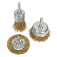 Sealey BWBS03 Crimped Wire Brush Set 3pc