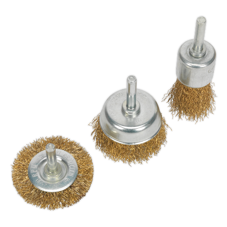 Sealey BWBS03 Crimped Wire Brush Set 3pc - additional view 2