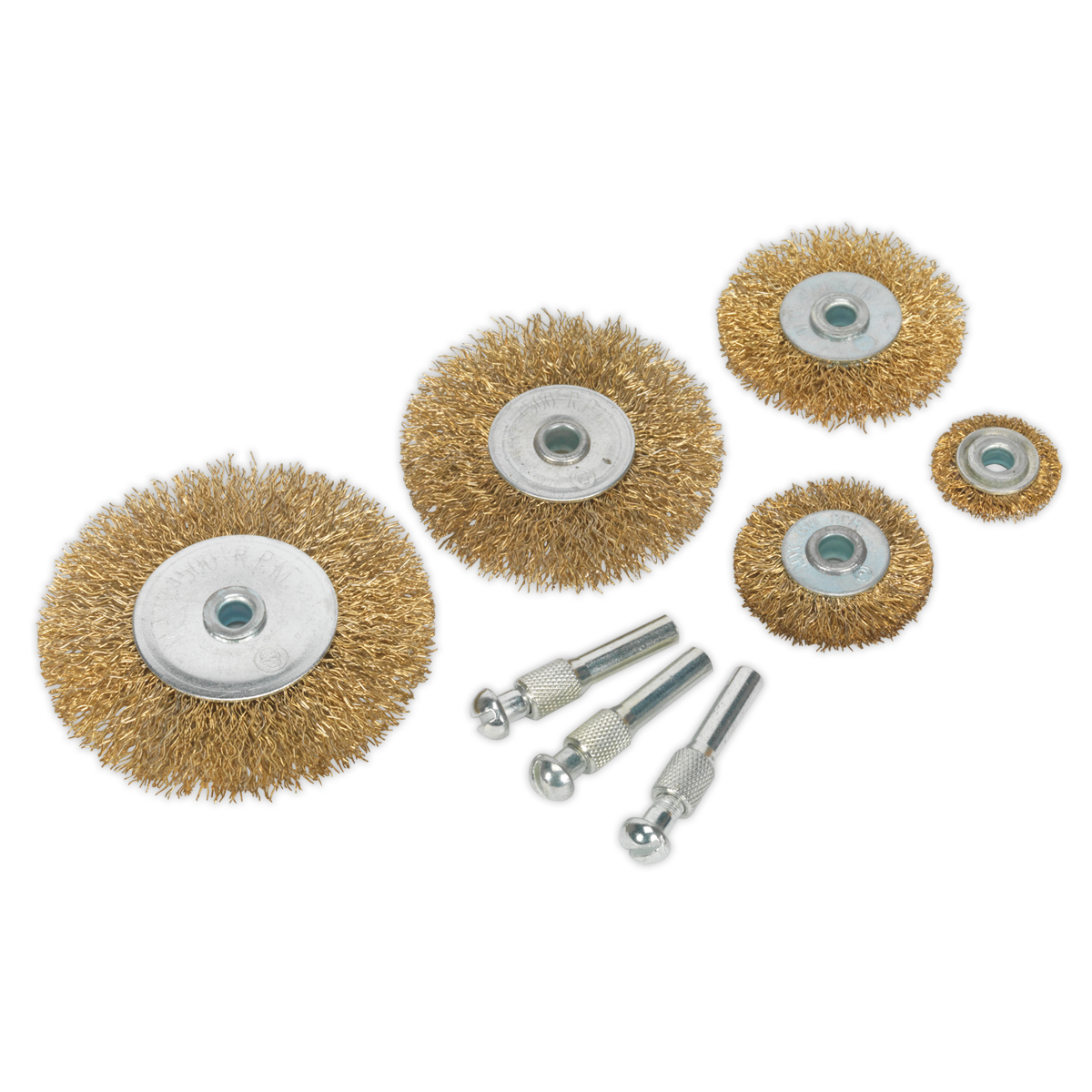 Sealey BWBS08 Crimped Wire Brush Set 8pc