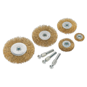 Sealey BWBS08 Crimped Wire Brush Set 8pc