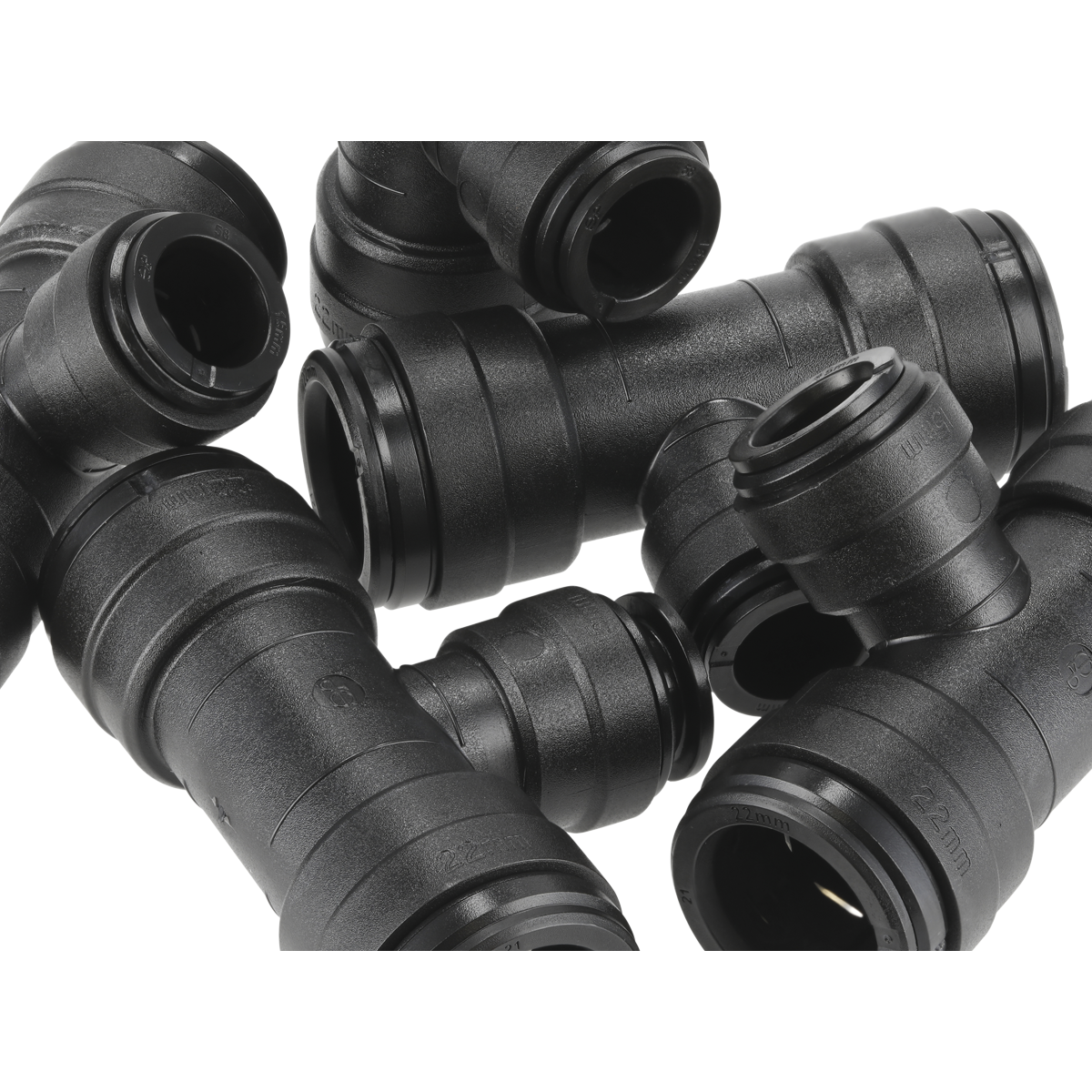 Sealey CAS2215T John Guest® Reducing Tee 22-15mm - Pack of 5 - additional view 6