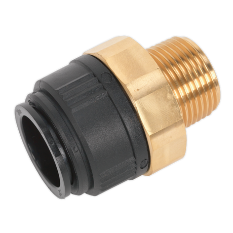 Sealey CAS28BSA John Guest® Brass Straight Adaptor 28mm x 1"BSPT