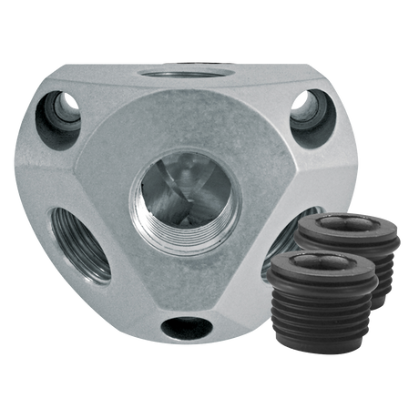 Sealey CAS34WB John Guest® Wall Box 3 x 3/4"BSP Connection