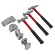 Sealey CB707 Drop-Forged Panel Beating Set with Fibreglass Shafts 7pc