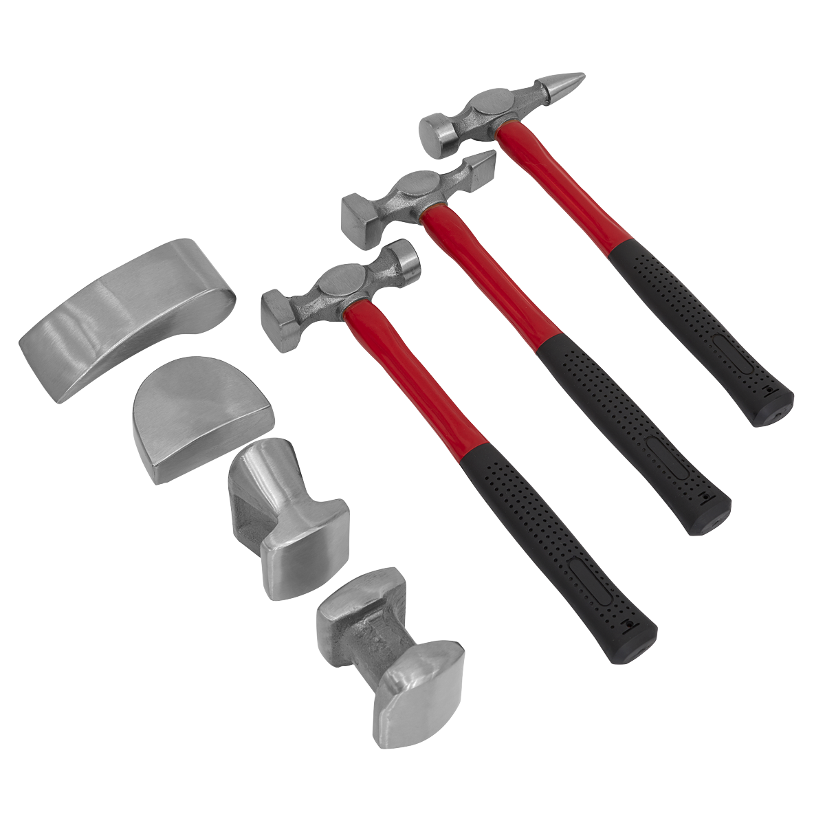 Sealey CB707 Drop-Forged Panel Beating Set with Fibreglass Shafts 7pc