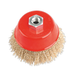 Sealey CBC100 100mm Brassed Steel Crimped Wire Cup Brush M14 x 2mm