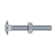 Sealey CBN1075 Zinc Plated Coach Bolt & Nut M10 x 75mm, DIN 603 - Pack of 50